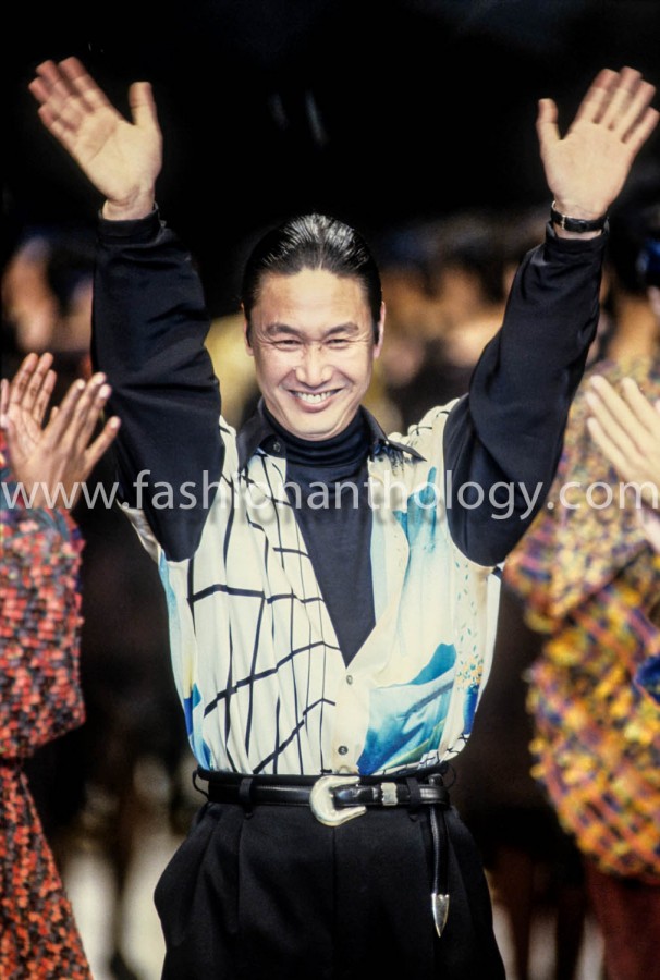 Japanese designer Kansai Yamamoto, Paris 1992, photo Guy Marineau. Japanese designer Kansai Yamamoto, Paris 1992, photo Guy Marineau.